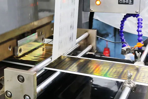 箔押しシール・ラベル印刷の工程