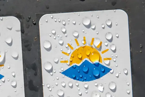 シール、ラベルの耐水性